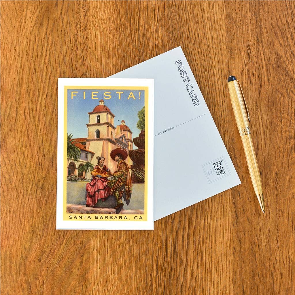 Found Image Press - Wholesale Postcard - Postcard SB-110 Poster for Fiesta Days, Santa Barbara, Calif1