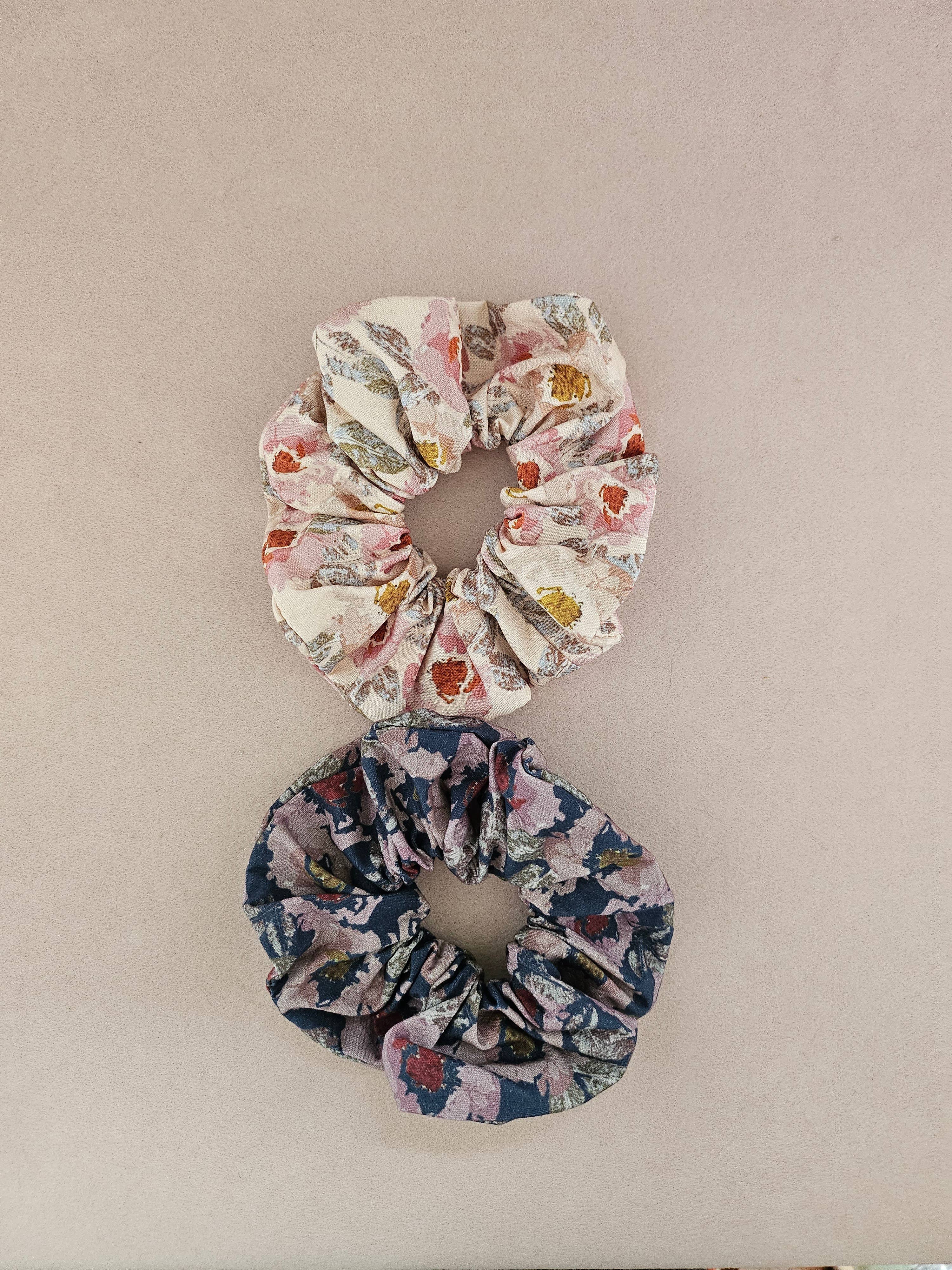 Royal marais – wholesale Myntväska - Dam – Chouchou hårsnodd i 100% bomull med blommönster eller leopardmönster9