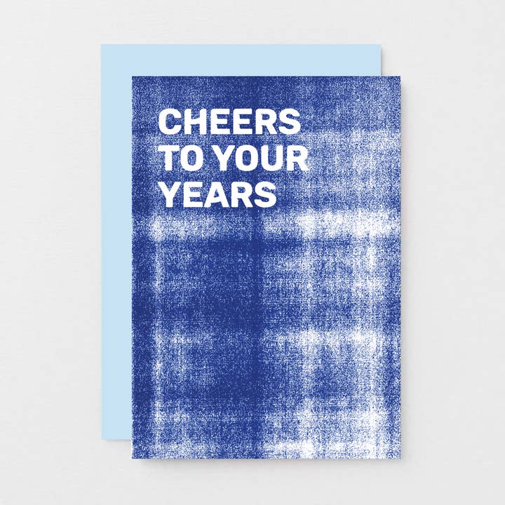 Cheers Contemporary Birthday Card for wholesale by SixElevenCreations