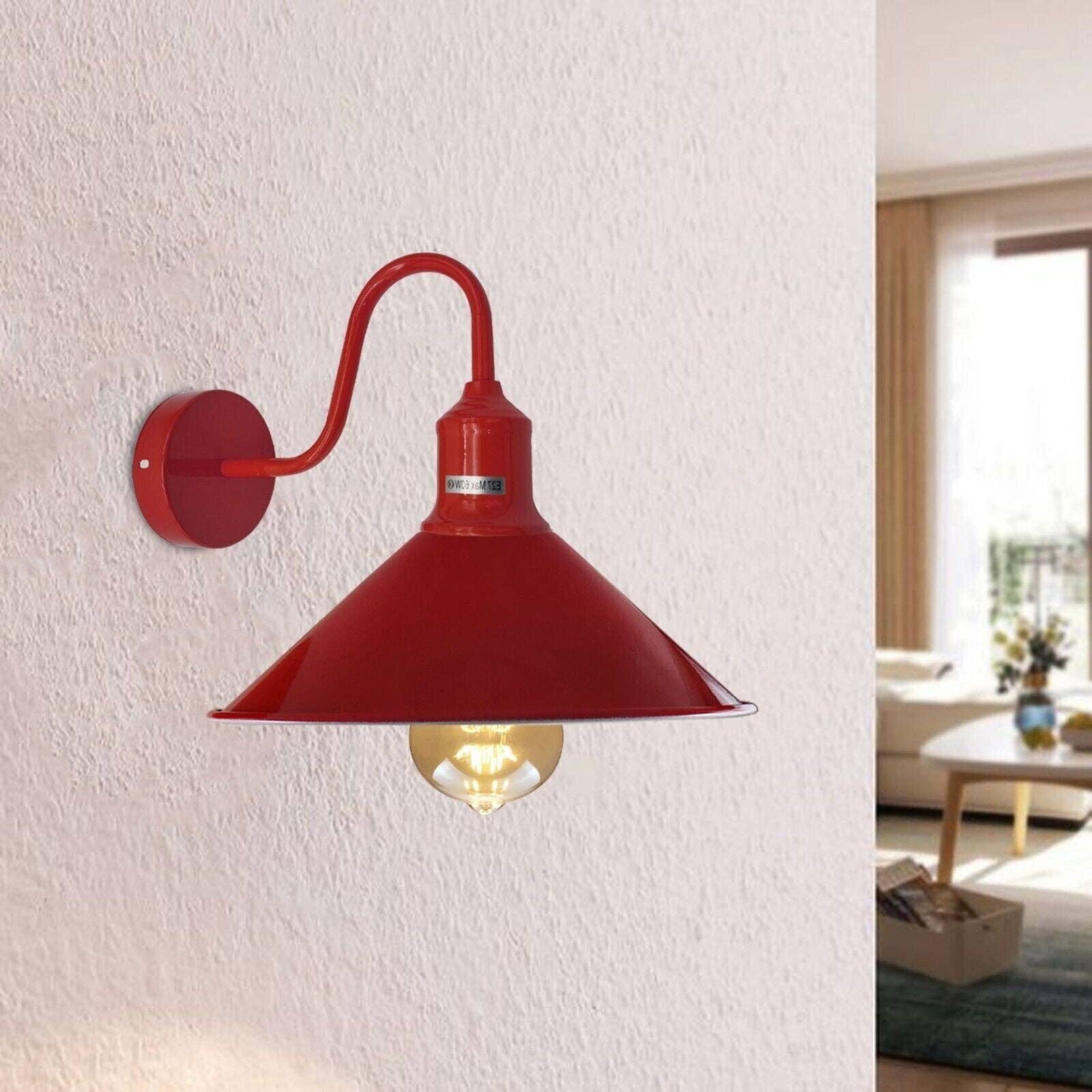 Ledsone – wholesale Sconce – Vintage Retro Industrial Wall Light Shade Metal Lampshade Sconce Wall Lights-40807
