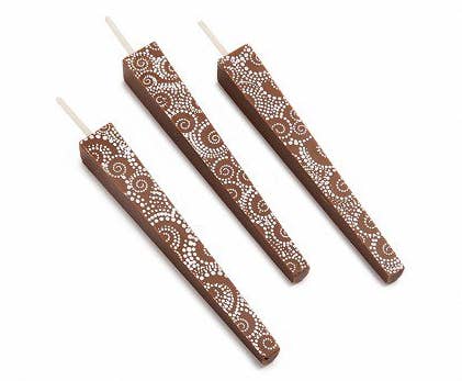 Let Them Eat Candles - Wholesale Cake Candle - LTEC Single - Circle Swirls (Milk) for collection