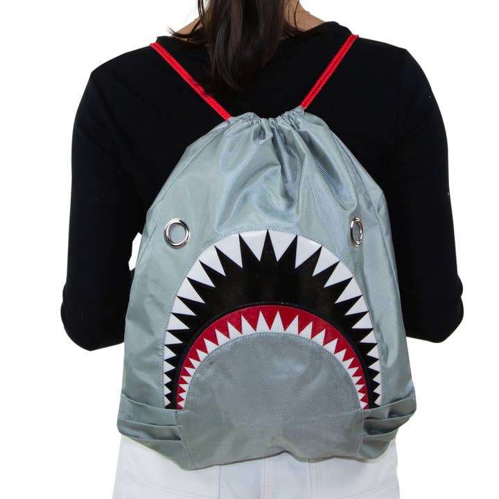 COMECO INC - Wholesale Drawstring bag – Unisex - Shark Drawstring Backpack3