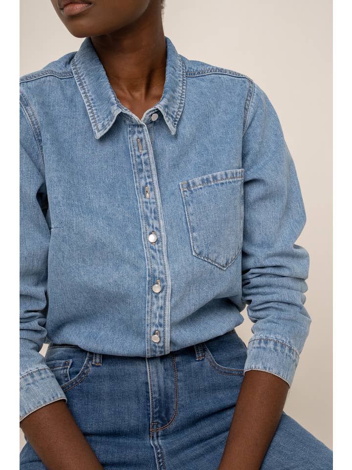 Oraije Paris - Wholesale Button Down Shirt - Women's - Celia denim shirt16
