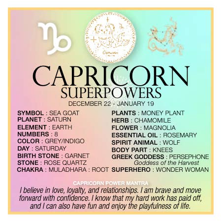 warm human - Vente Accessoire de méditation - SUPERPOUVOIRS DU CAPRICORNE1