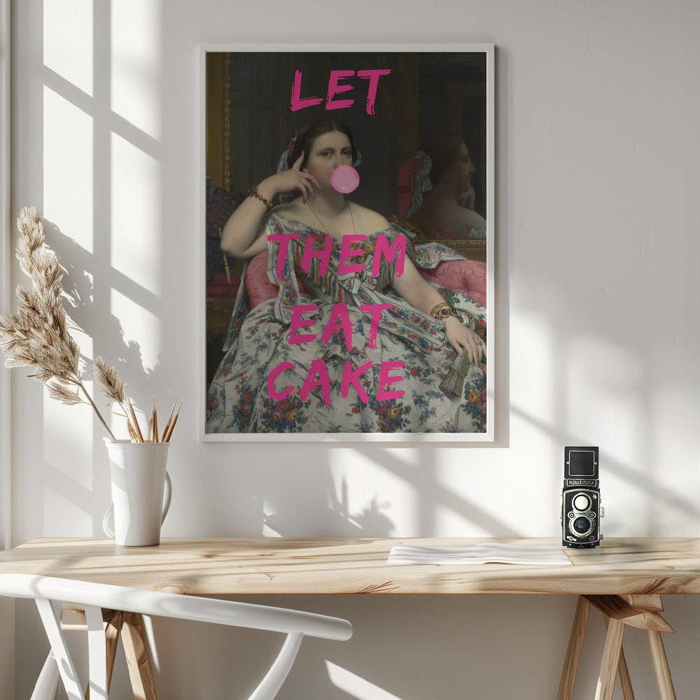 GTA ART - Wholesale Art Print - Wall art Let Them Eat Cake, Bubble Gum Vintage Portrait5
