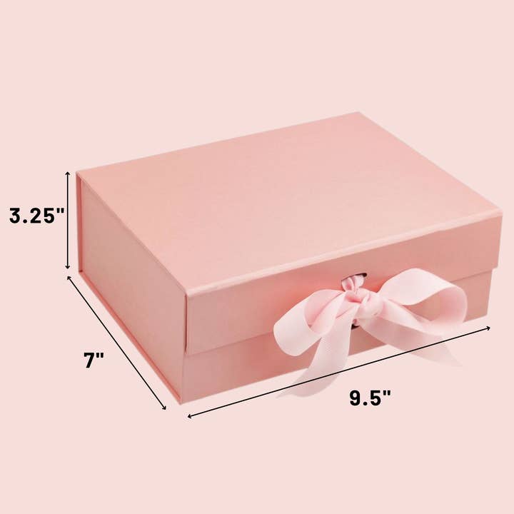 Silver Birch - Wholesale Gift box - Gift Boxes | Collapsible Rigid | Bow Closure | Magnetic S1