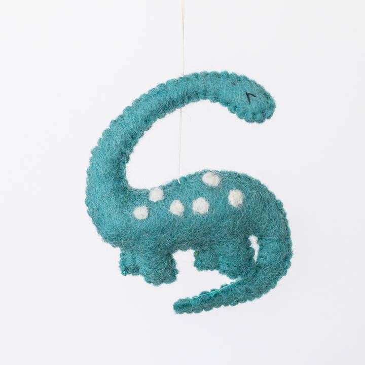 Nivas - Wholesale Ornament - Christmas Dinosaur Felt Ornament (Brontosaurus)3