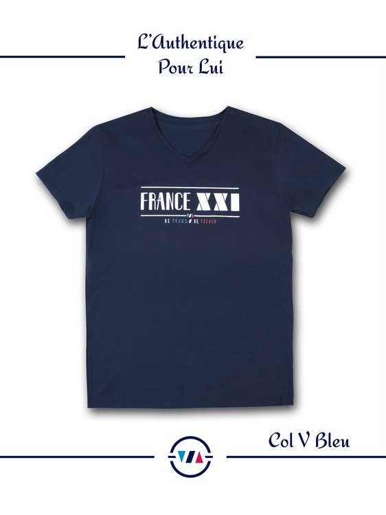 The Authentic For Him/Blue V Neck for wholesale by FRANCE XXI