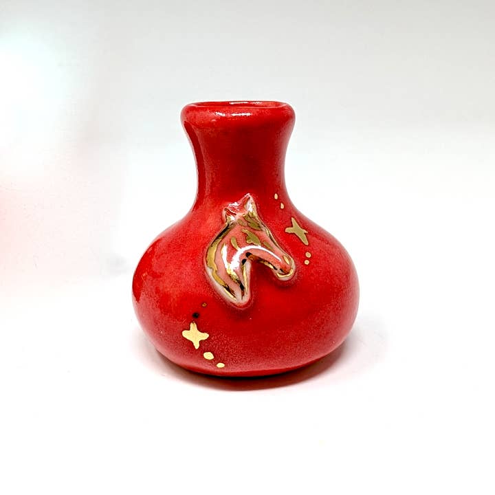 Horse Mini Vase for wholesale by tinybs ceramics