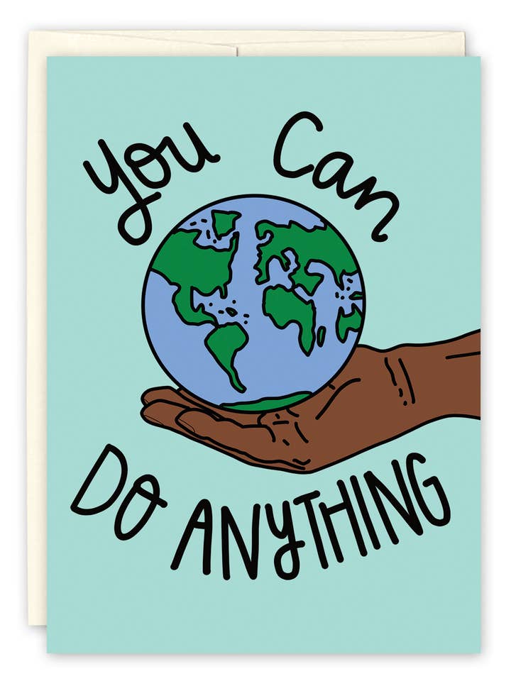 You Can Do Anything Encouragement Card for wholesale by Black Joy Paper