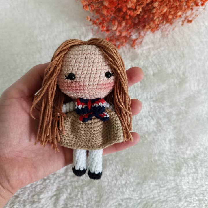 KLABELGIFT - Wholesale Figurine Toy - Kids - Handmade Mini Megan Doll – Cute Amigurumi Collectible Toy