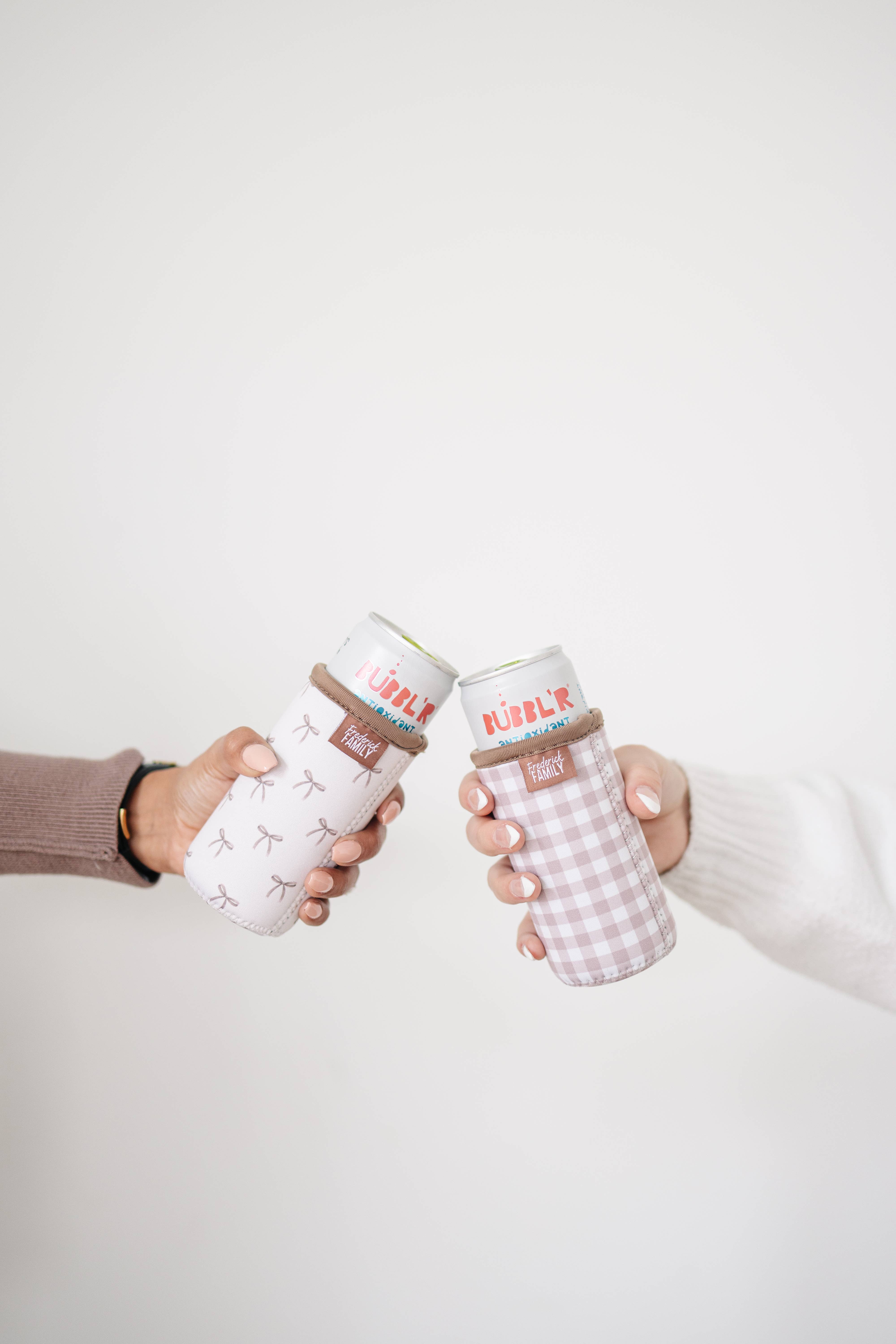 Frederick Family Co. - Wholesale Drink Huggers & Koozies - Slim Can Drink Sleeves- Reusable Neoprene Coolers with Aesthetic Patterns, 12oz Skinny Can Holder for Seltzer Energy Drinks16