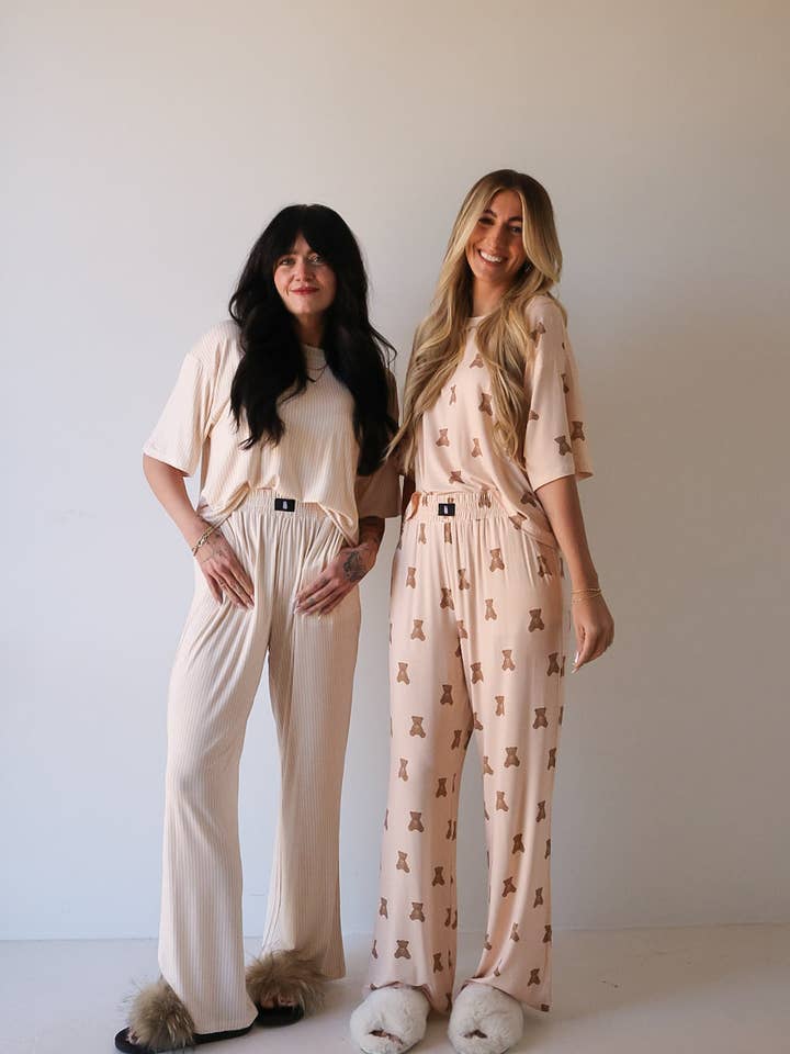 Forever French Baby - Wholesale Lounge Set - Women's - Women's Boxy Tee Lounge Set | Sadie Stripe5