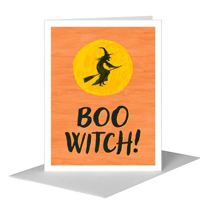 Scary Witch, Greeting Card (#7860A) for wholesale by Printed Canvas