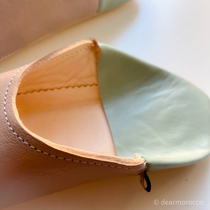 dear Morocco - Wholesale Slippers - Women's - Moroccan leather Slipper Babouche // Nuss Nuss &Mariage Grey2