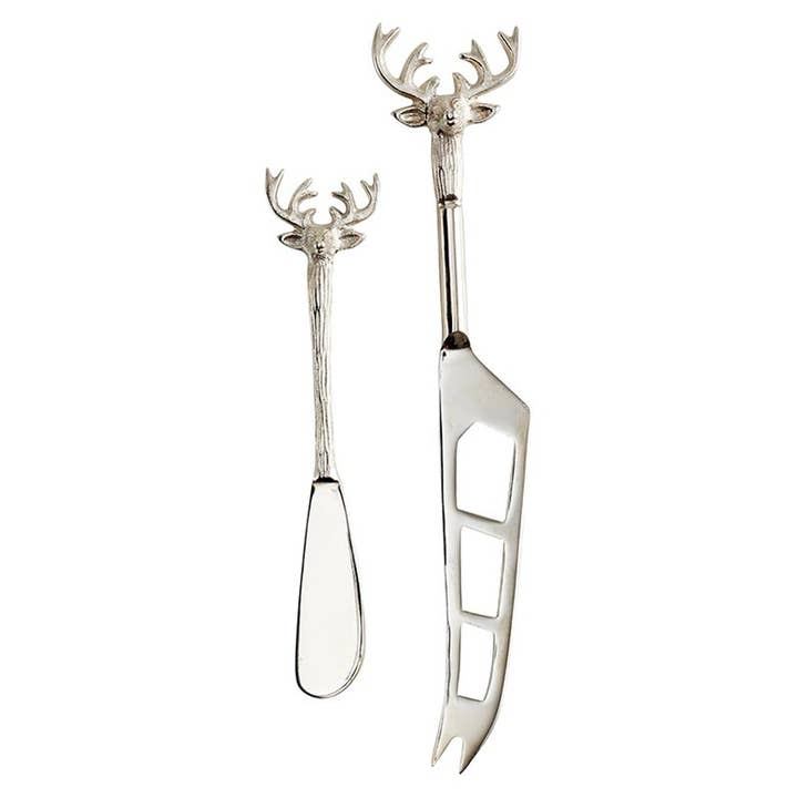 Santa Barbara Design Studio by Creative Brands - Wholesale Cheese Spreader - Silver Stag Cheese Knives - Set of 22