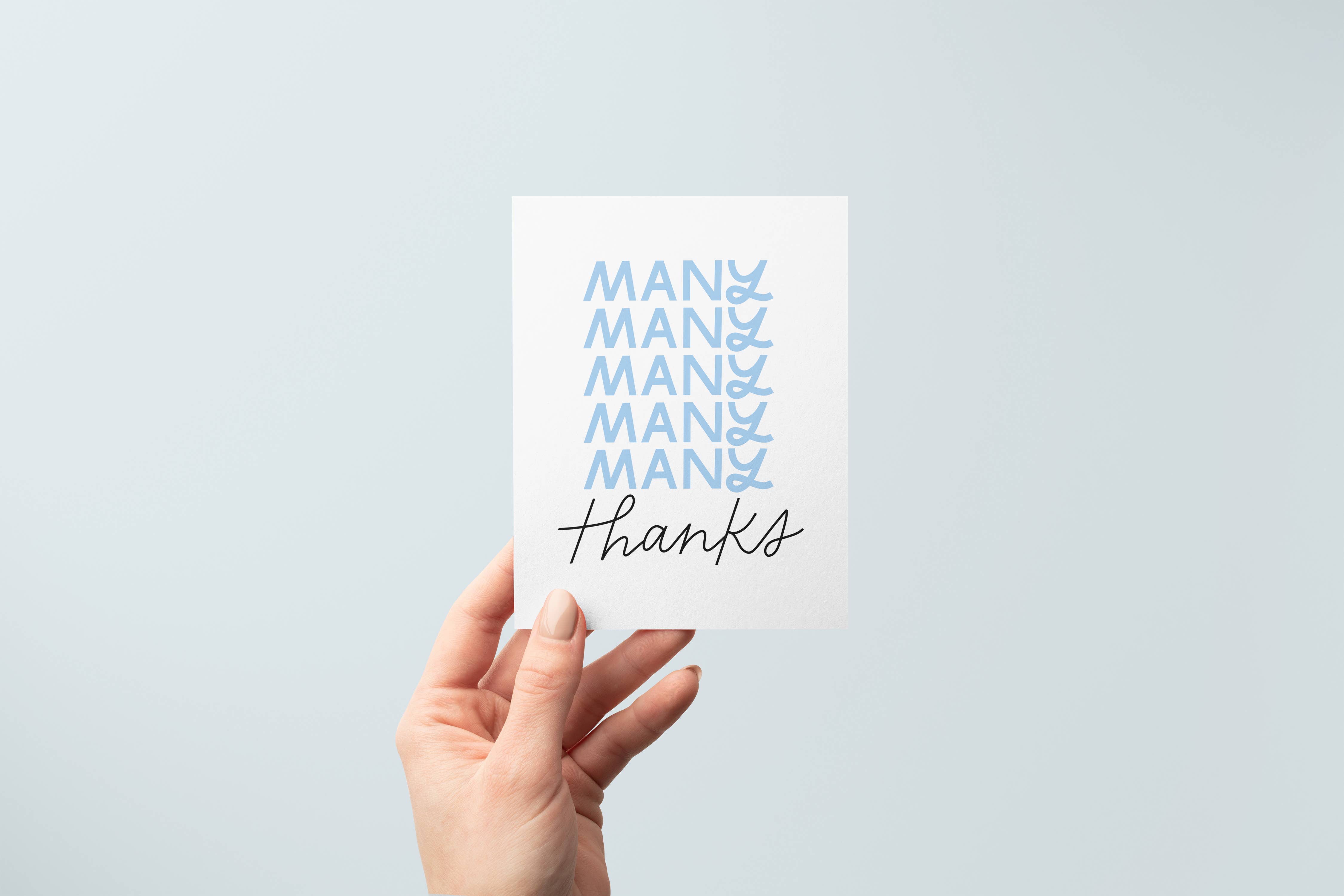 Just Follow Your Art - Wholesale Thank You Card - Many Thanks Card | Simple Greeting Cards, Appreciation2