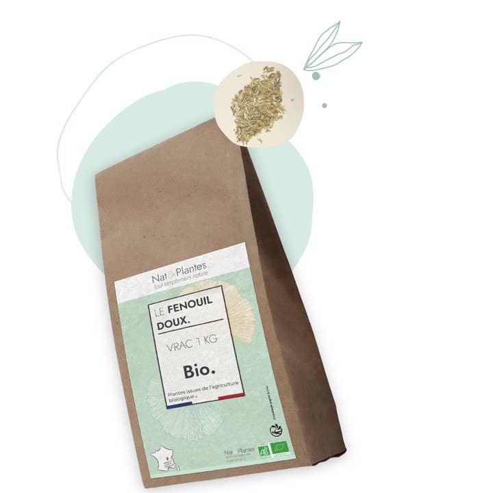 Organic fennel in bulk 1KG for wholesale by Nat&Plantes