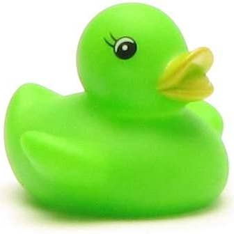 Nina rubber duck - green - rubber duck for wholesale by Duckshop