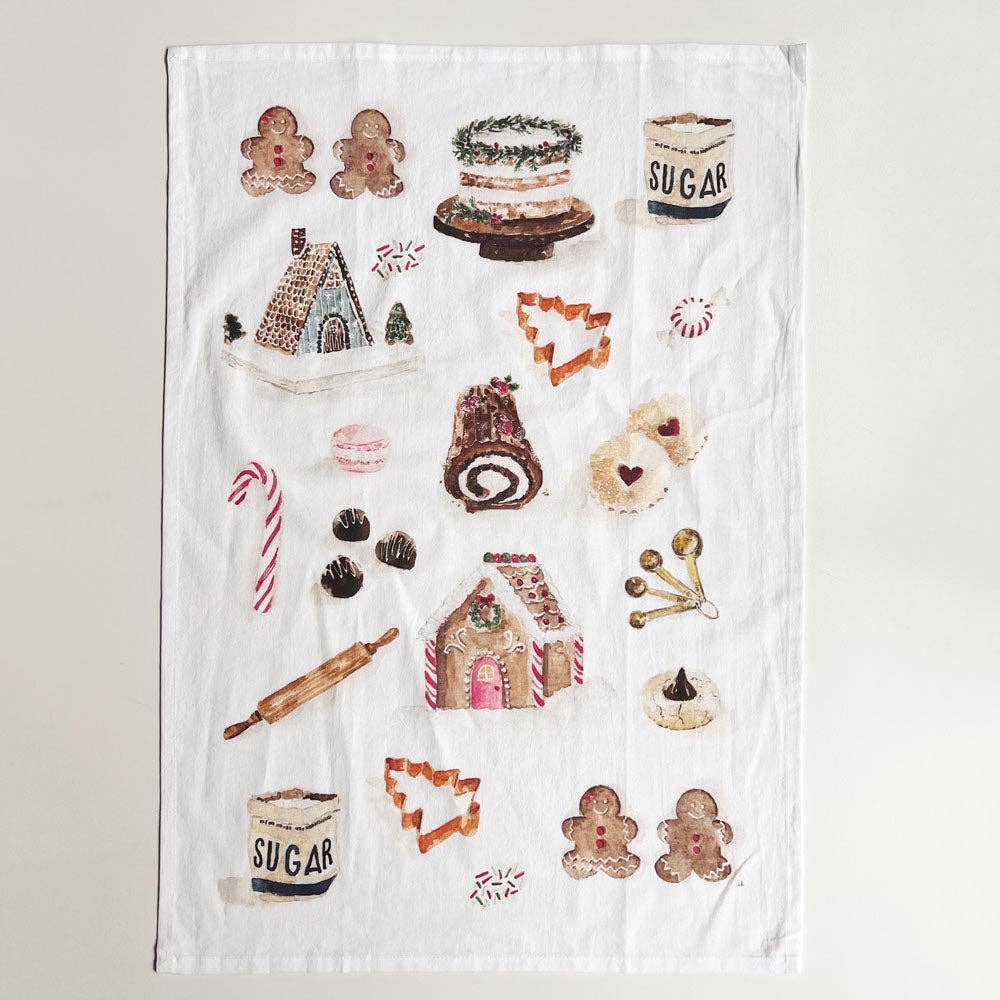 emily lex studio - Wholesale Tea Towel - christmas sweets tea towel0