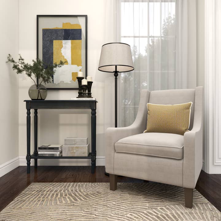 Deco Marché - Wholesale Console Table - Traditional Black Wooden Console Table11