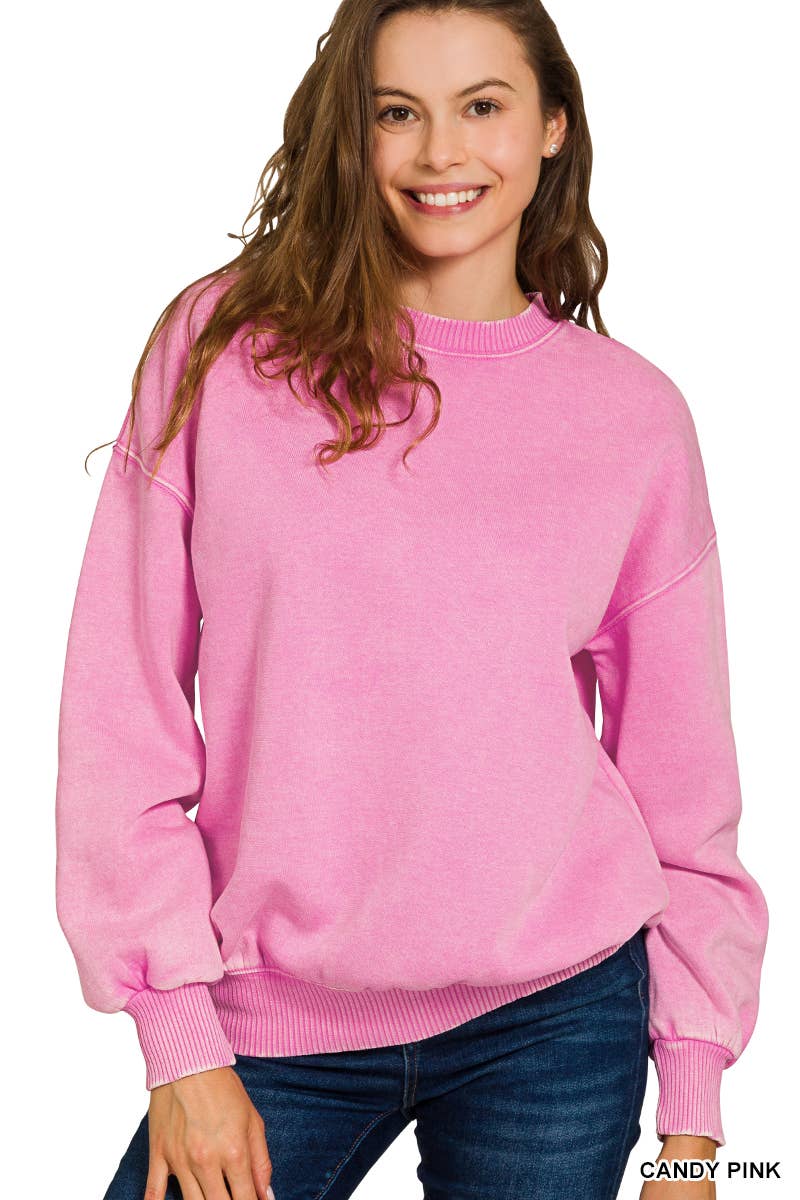 42POPS – Sweatshirt - Mulher por atacado – ',.._ Sweatshirt de Lã Polar Snow Wash94