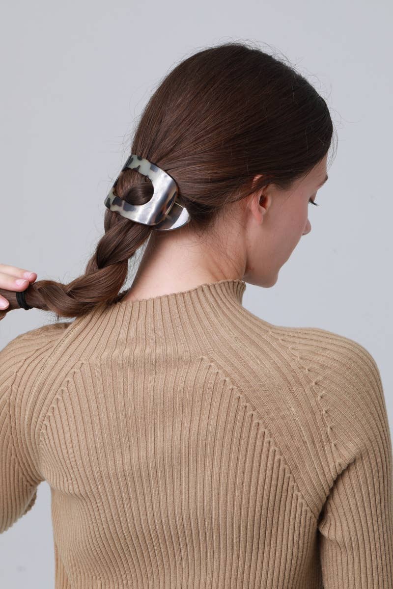 Leto Accessories – wholesale Hair clip – Women’s – Edgy Leopard Flat Duckbill Hair Claw - Chic & Versatile4