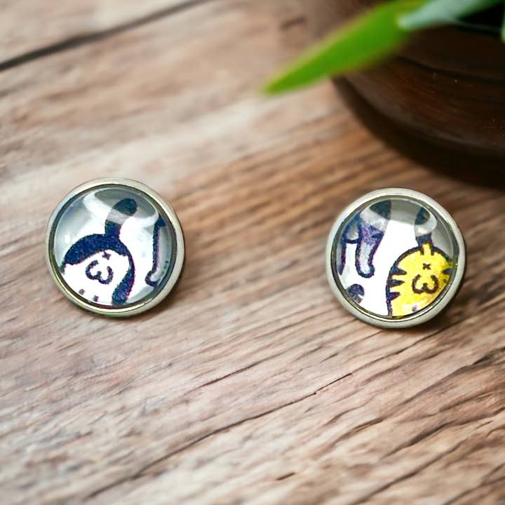 10mm Cat Butt Stud Earrings for wholesale by Stardust & Serendipity