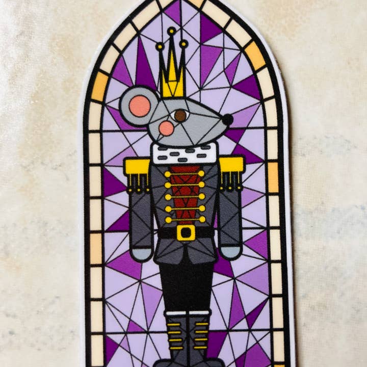 Denali & Co. - Wholesale Sticker - Nutcracker, Clara, Rat, Stained Glass Christmas Sticker10