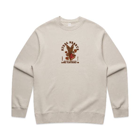 CREAM EAGLE CREW for wholesale by Lone Clothing Co