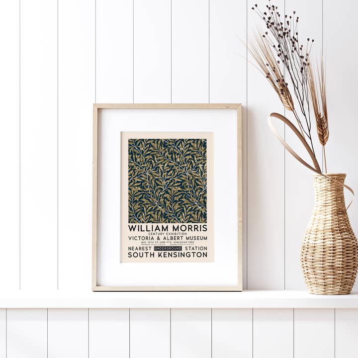 Sugar & Canvas - Wholesale Art Print - William Morris Willow Bough Vintage Poster Art Print W162