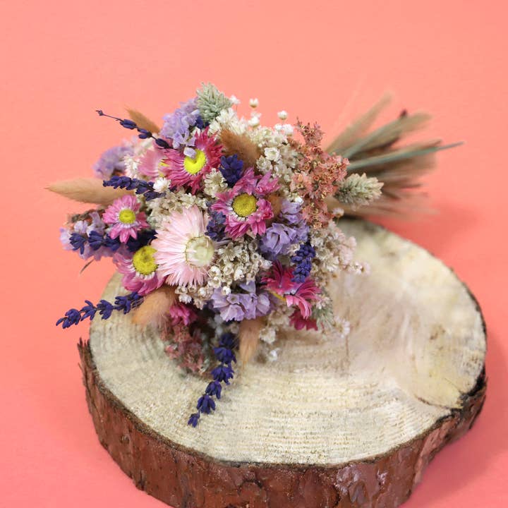 Ramo de flores secas «Rainbow Spring» - flores como decoración y regalo para venta al por mayor de Kunstharz.Art