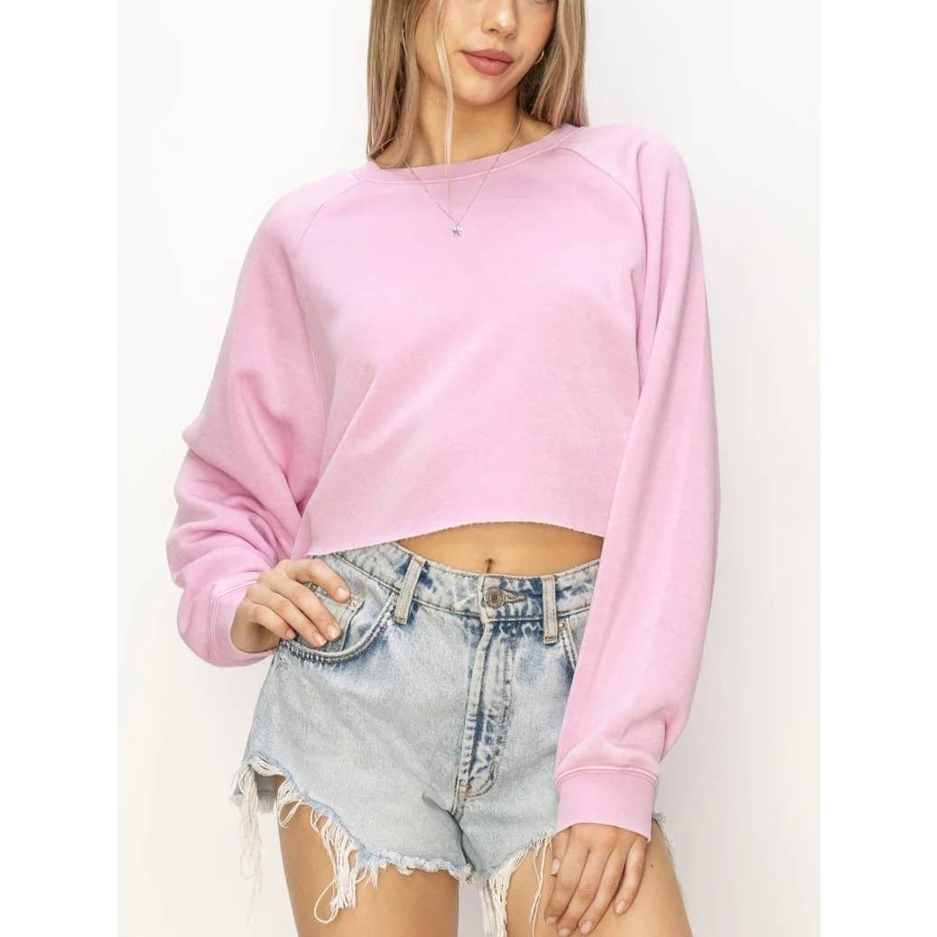 Apolline - Wholesale Sweatshirt - Women's - LAID BACK CROP SWEATSHIRT11