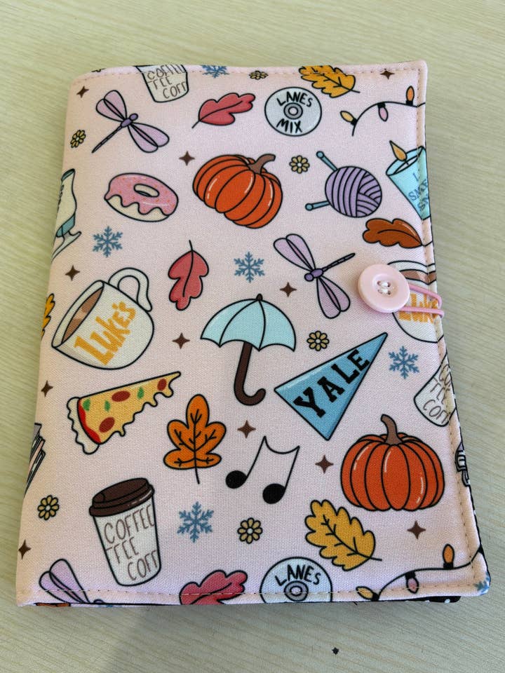 Rosa jag känner doften av snö höst bokvän bokfodral vadderat och fodrat bokskydd bokomslag, tyg dammomslag för wholesale av Bookbestiesuk