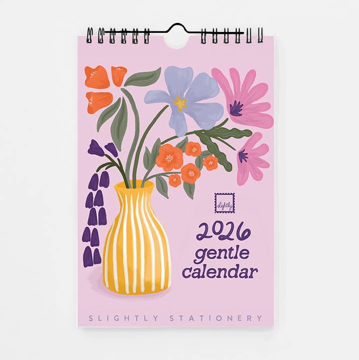2026 Gentle Calendar for wholesale by Slightly Stationery