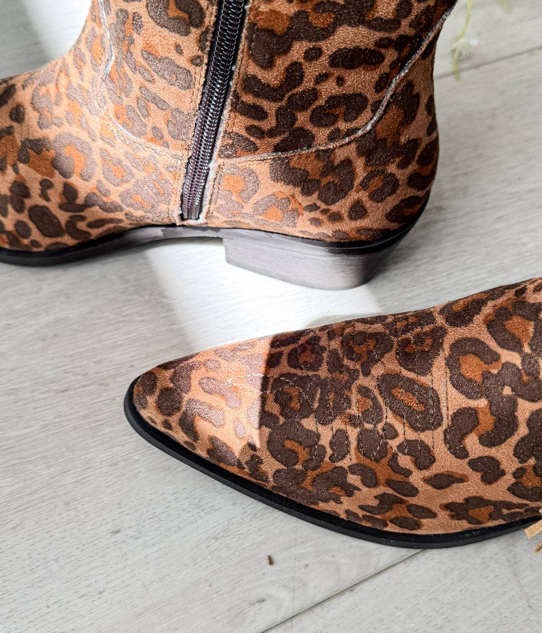 Naughty Monkey Open Pack - Wholesale Cowboy Boots - Women's - Rodeo Doll Fringe Boots in Leopard3