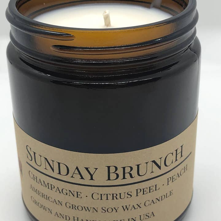 VIAI Beauty - Wholesale Jar/Filled Candle - Scented Soy Wax Candle (8.0 oz) 50-60 Hour Burn Time, Cotton Wick, Amber Glass Jar, Grown and Made in USA -12