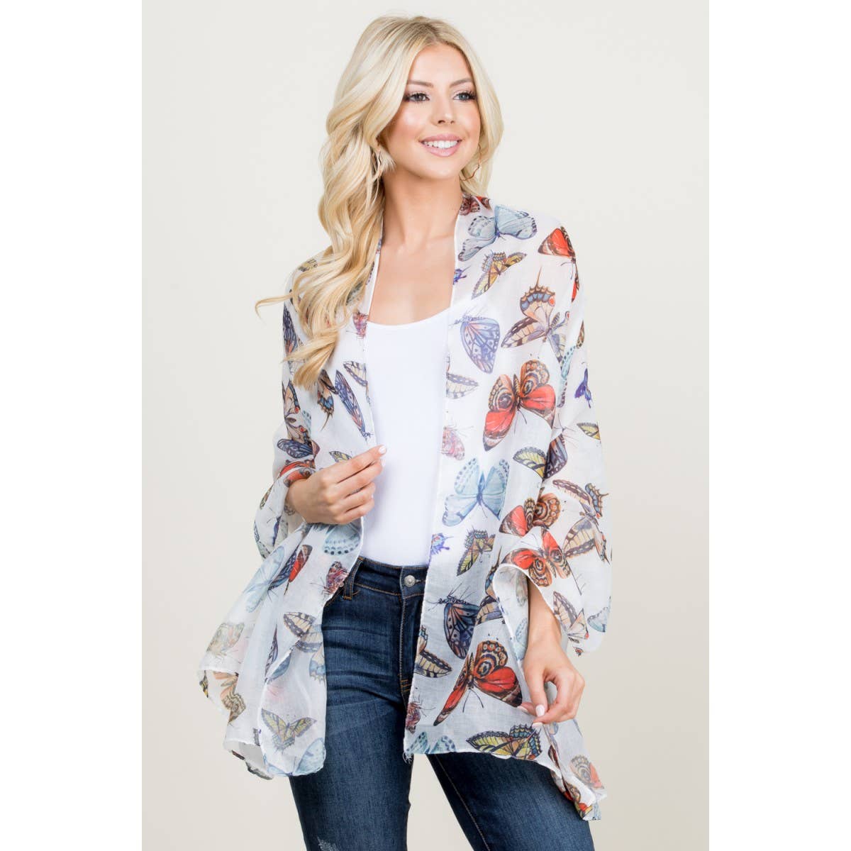 LA Soul - Vendita all'ingrosso Sciarpa - Donna - Sciarpa con stampa a farfalla2