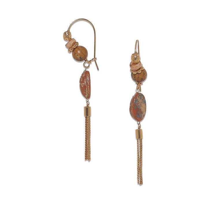 Bohemian spirit-MANON beetle hook earrings c for wholesale by Franck Herval