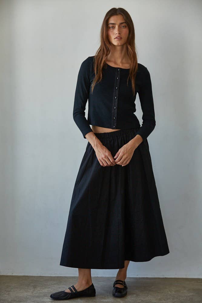 By Together - Wholesale Cardigan - Women's - L8829T | Knit Cotton Spandex Ribbed 3/4 Sleeve Cardigan4