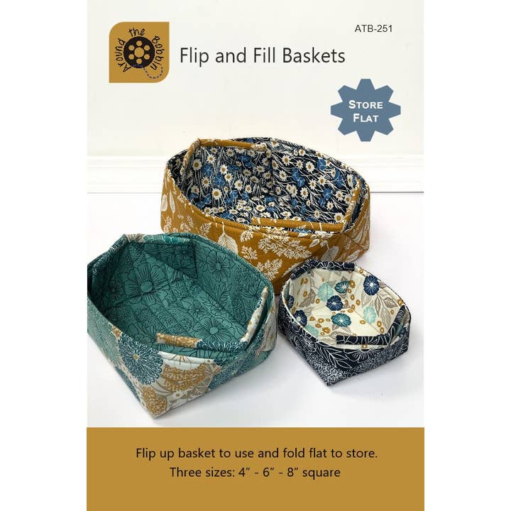 Around the Bobbin - Wholesale Craft Sewing Kit - Flip and Fill Baskets | Sewing Pattern1