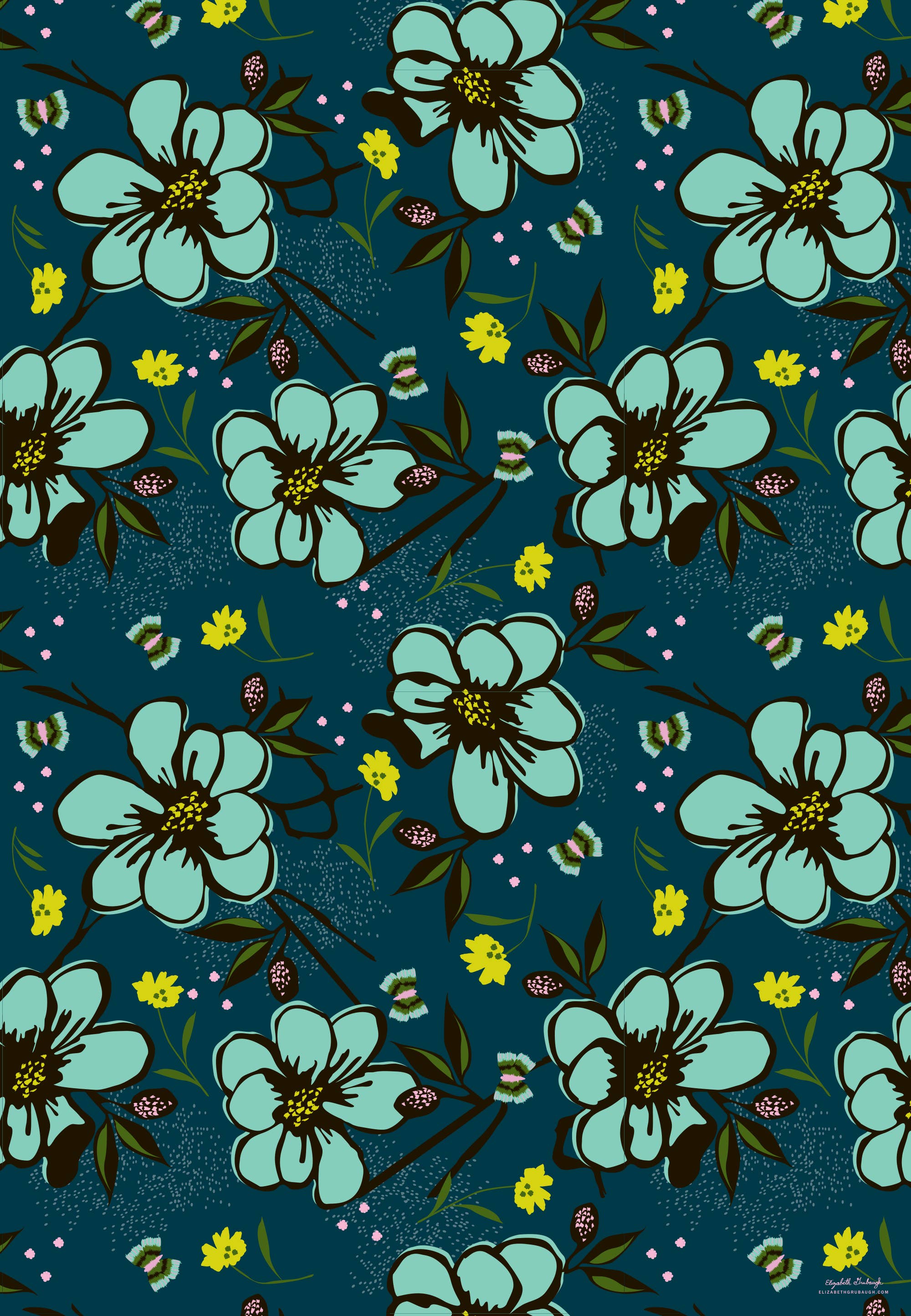 Elizabeth Grubaugh – Engroshandel Gavepapir – Magnolia Indpakningspapir - Enkelt ark1