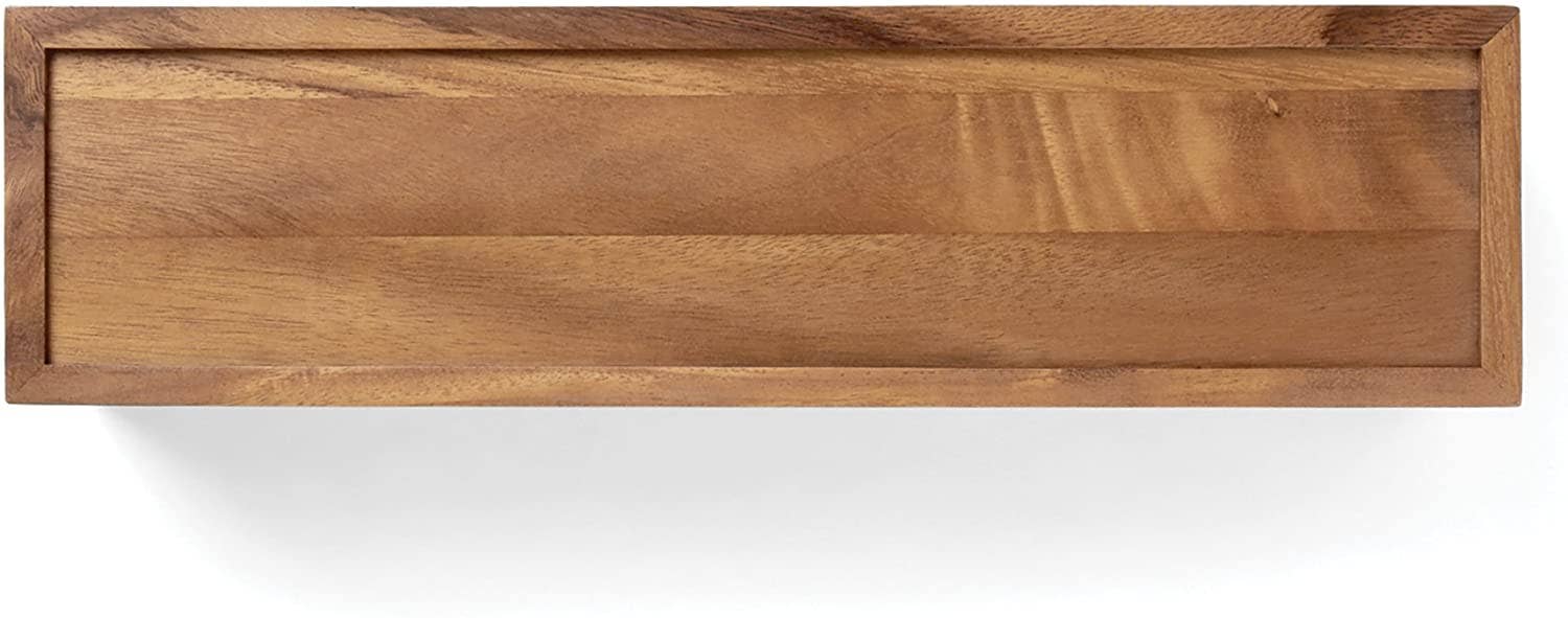 Fox Run Brands – Großhandel Küchenaufbewahrung/-Organizer – Ironwood Townhouse Teebox aus Akazie mit 5 Fächern, 38,7 x 9,5 x 10,2 cm4