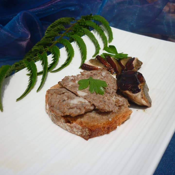 Maison Regaud - Wholesale Shelf Stable Prepared Meal - Duck pate with porcini mushrooms 130g0