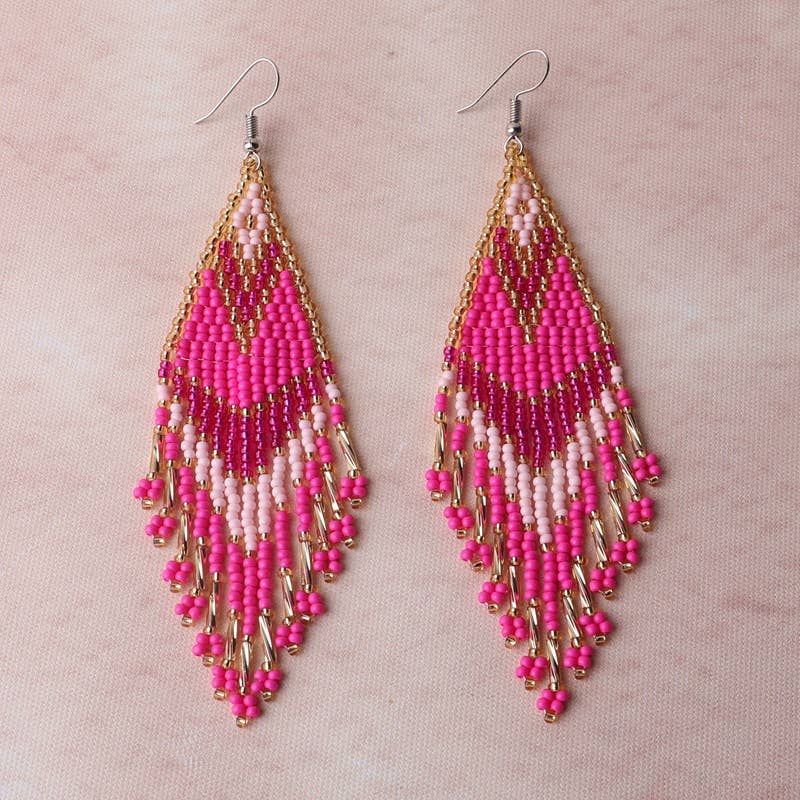 Gypsy Soul - Wholesale Dangle Earrings - Miyuki Soul Flow Earrings - 6 Pairs3