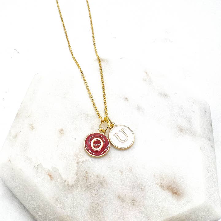 Baubles by B - Wholesale Pendant/Charm Necklace - OU Oklahoma University Boomer Sooner Enamel Charm Necklace 4