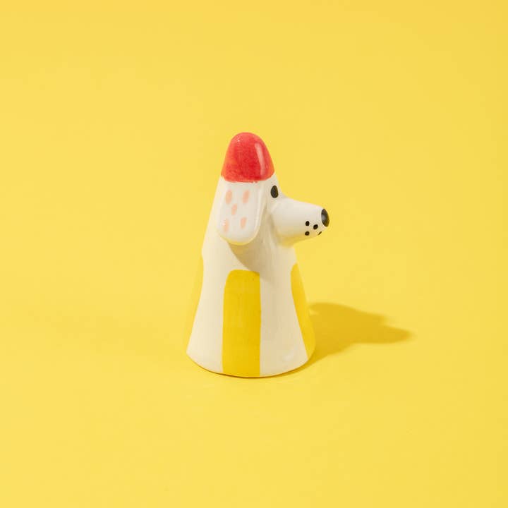 Ana Seixas - Wholesale Decorative Figurine - Dog Yellow / Little Desk Companions Ceramic Pieces1