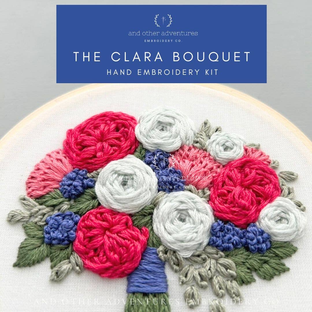 And Other Adventures Embroidery Co - Wholesale DIY Craft Kit - Hand Embroidery Kit - The Clara Bouquet3