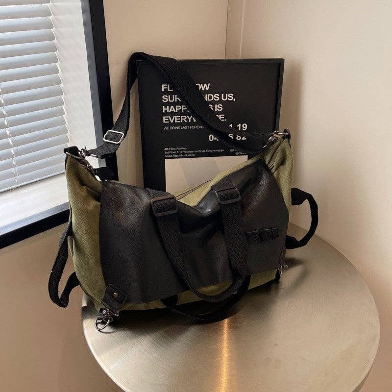 Sheer Trend - Vente Sac porté épaule – femme - Sac bandoulière patchwork en toile rétro6