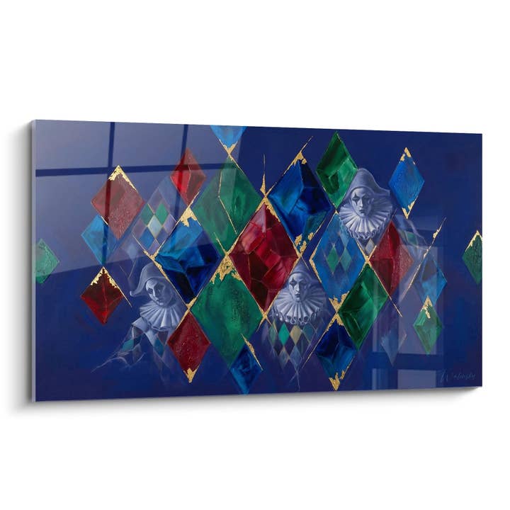 Arlekin Tabel Ruder - Masker og Geometri - Cirkusudgave for engroshandel hos Walensky